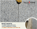 VillaStone Beige Granite Flamed Texture Macro & Color Master Poster (Ultra Crisp)