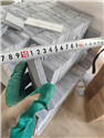 Crystallized stone tile thickness measurement of exactly 1cm