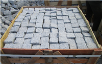 Light grey granite cobbles 10*10*10cm