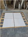 White Travertine Tiles on Wooden Pallet