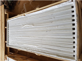 StatuarioVN white marble window sills vertically packed in heavy-duty wooden crates