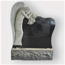 CARVED GRANITE - SLEEPING ANGEL - BACK